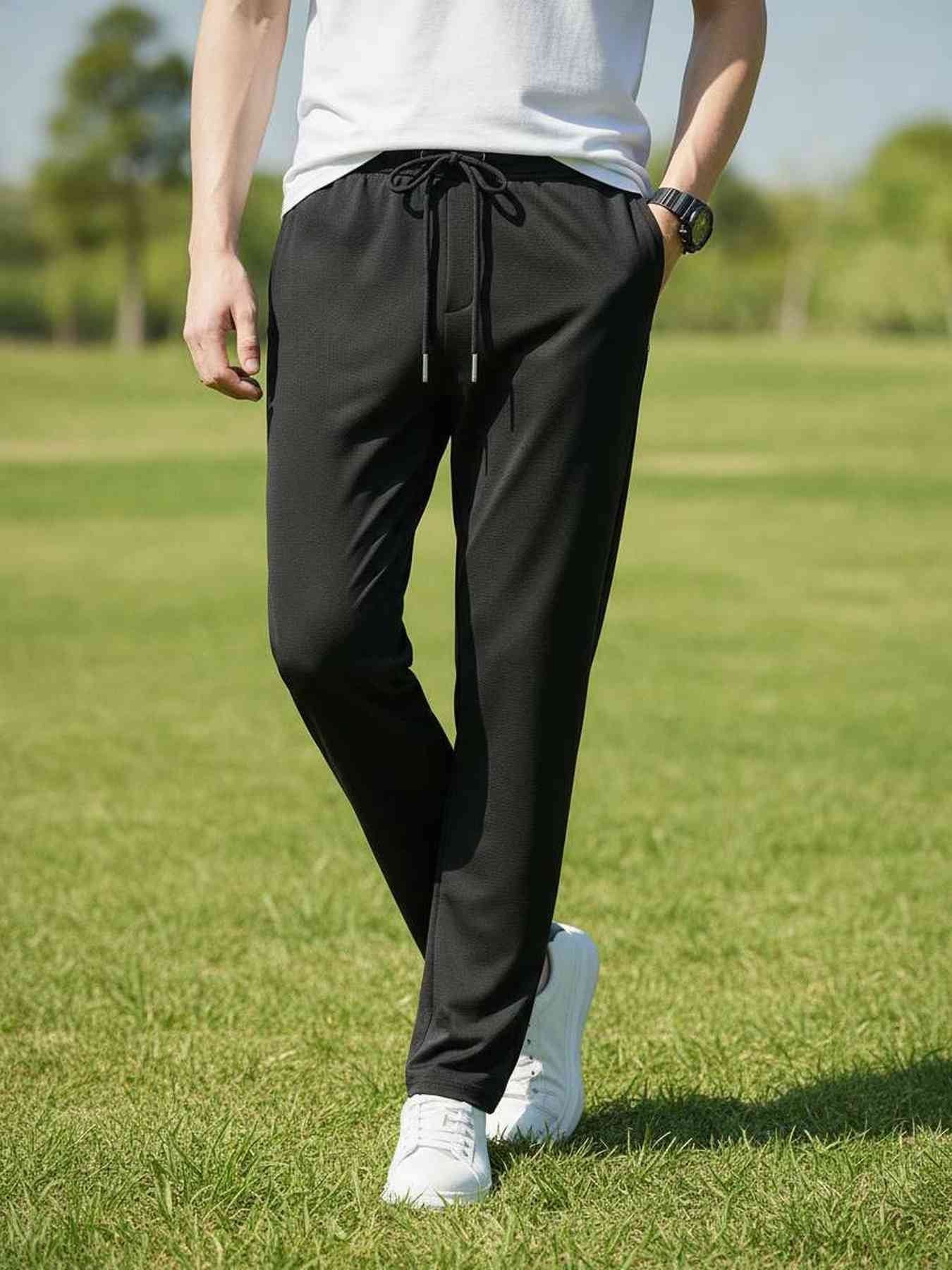 Men's Anti-Wrinkle Casual Pants with Stretchy Fit