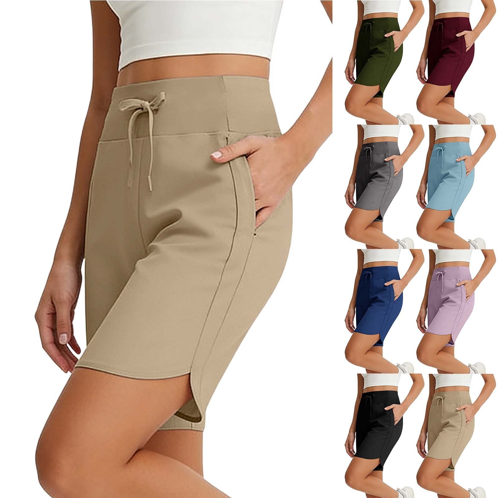 Solid Color Comfortable Fitness Pants for Women