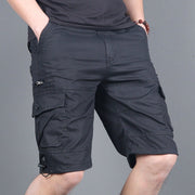 Multi-Pocket Summer Shorts for Men - Loose Fit Cargo Shorts