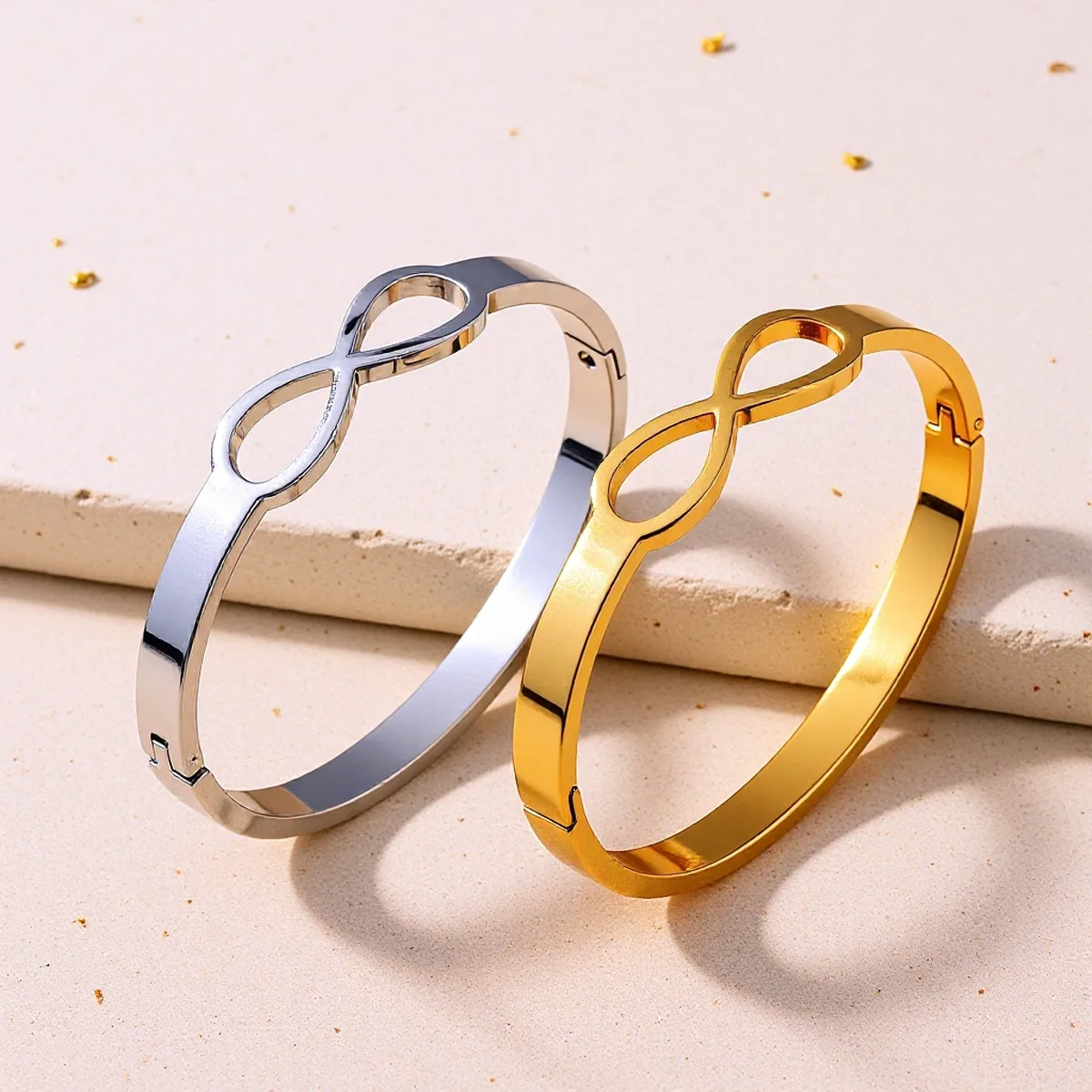 Elegant Stainless Steel Cuff Bracelet