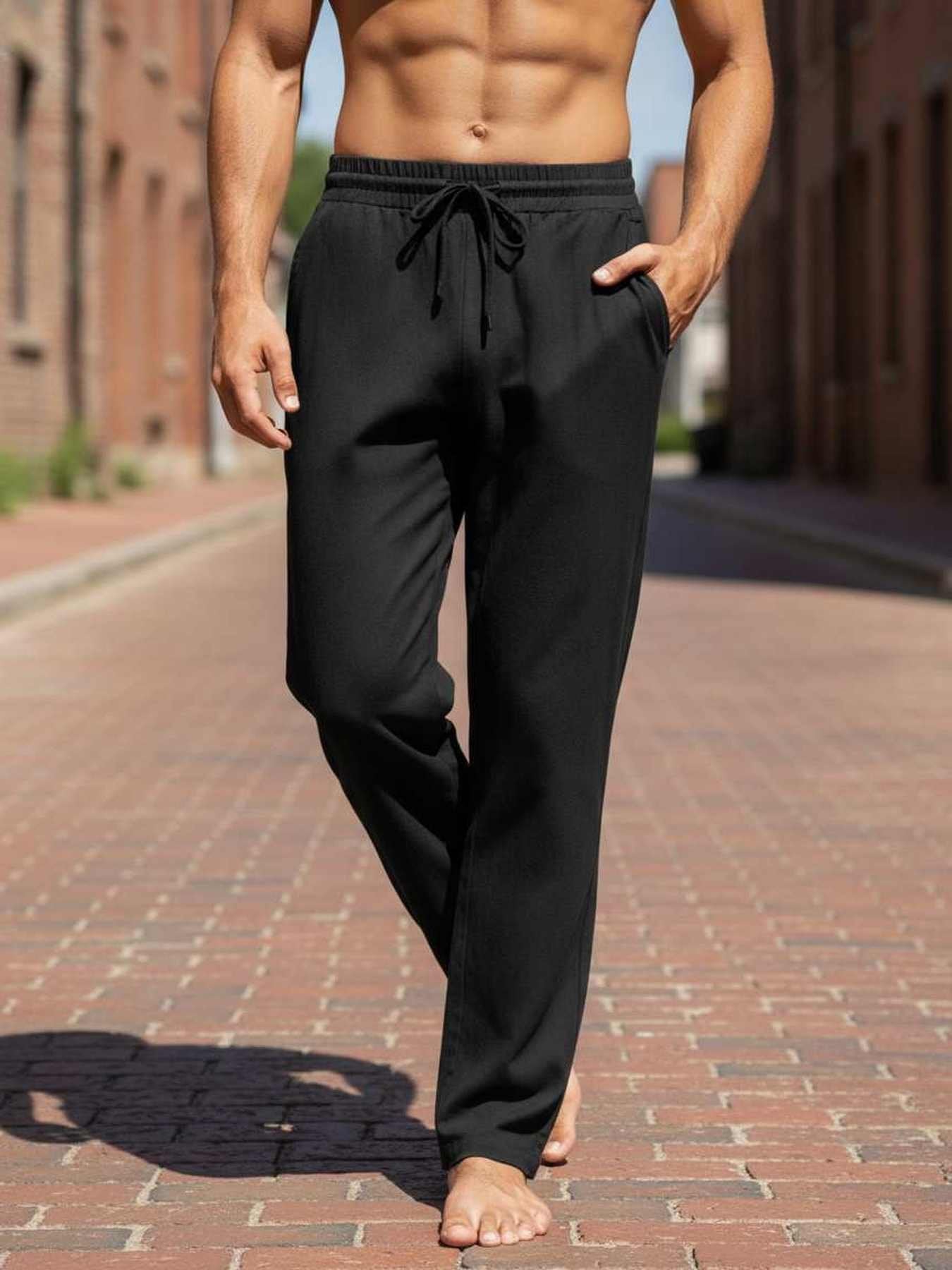 Men's Anti-Wrinkle Casual Pants for Comfortable Commutes