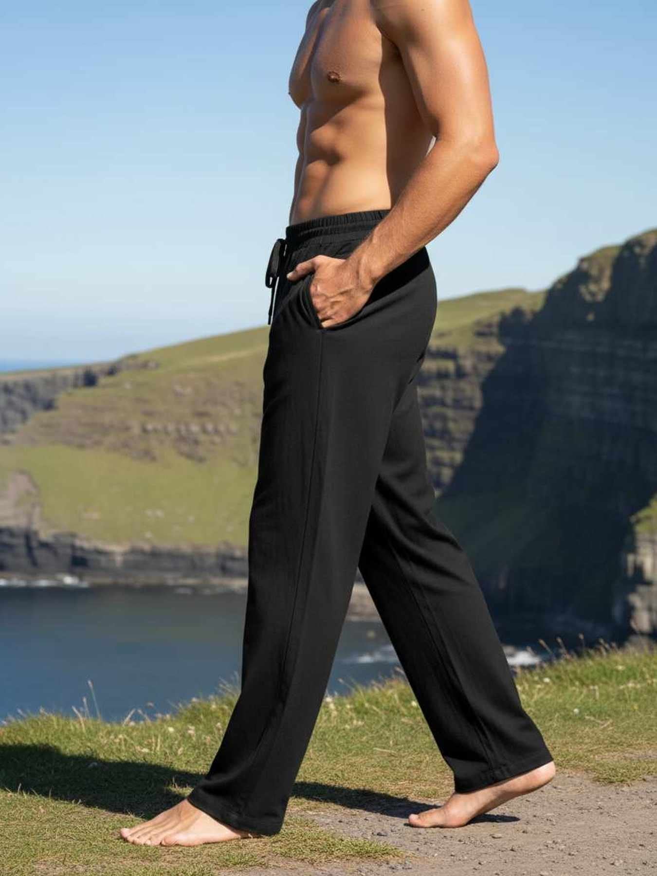 Men's Anti-Wrinkle Casual Pants with Stretchy Fit