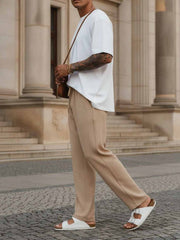 Men's Anti-Wrinkle Casual Pants with Stretchy Fit