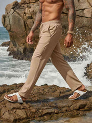 Men's Stretch Casual Pants with Anti-Wrinkle Fabric