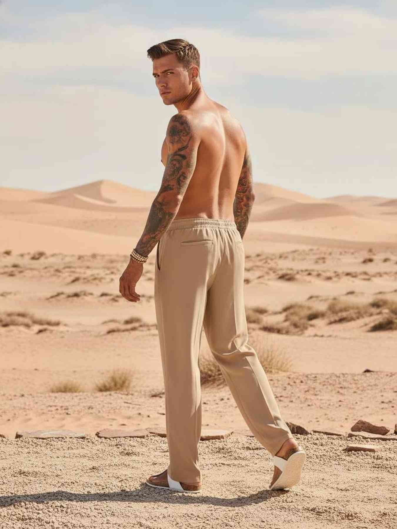 Men's Anti-Wrinkle Casual Pants for Comfortable Commutes