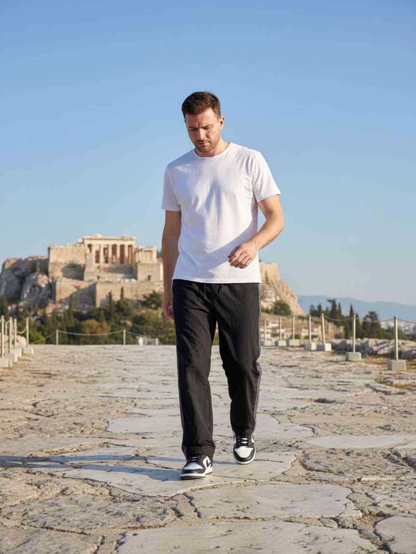 Men's Anti-Wrinkle Casual Pants, Stretchy & Comfortable