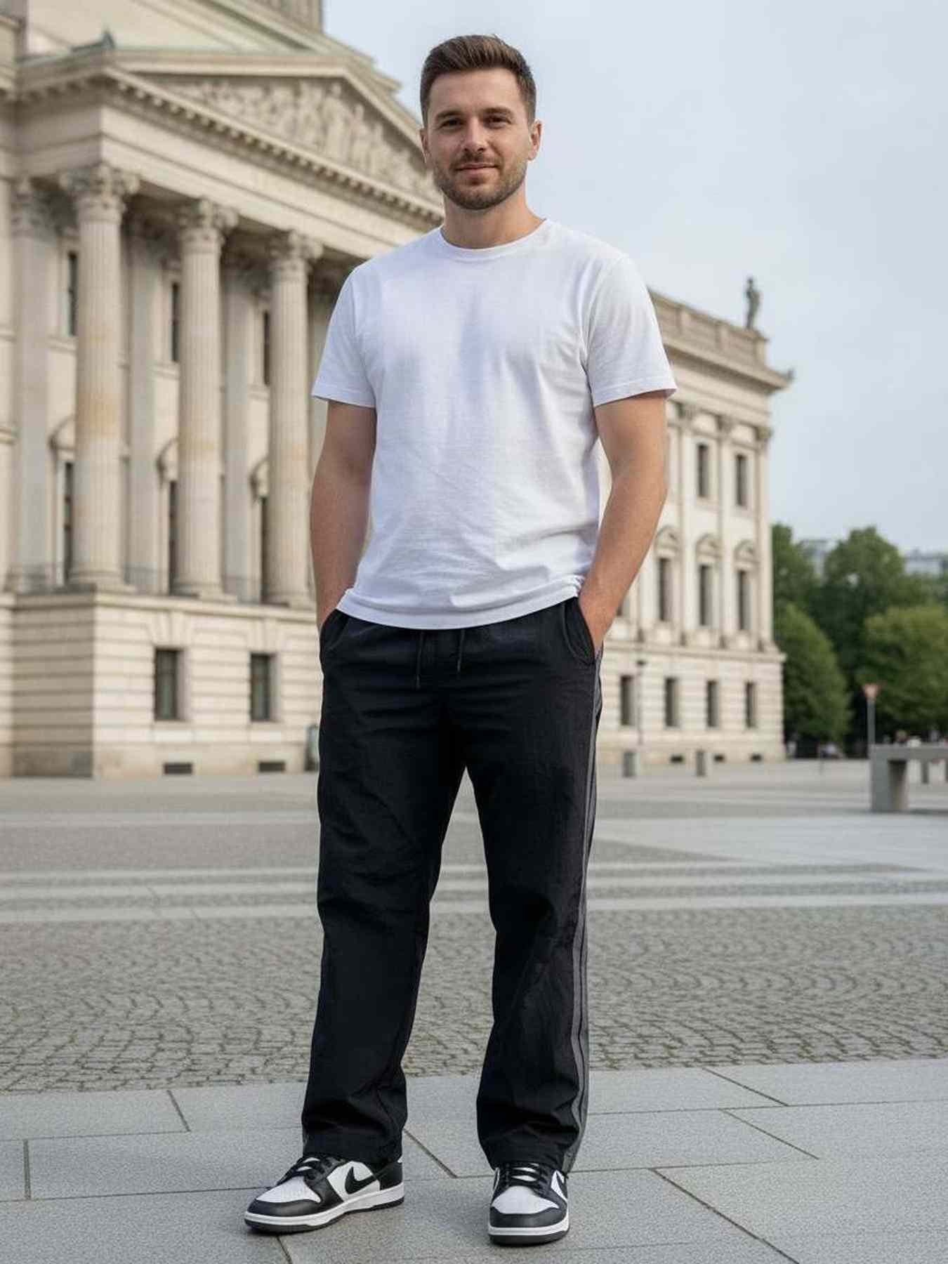 Men's Anti-Wrinkle Casual Pants for Comfortable Commutes