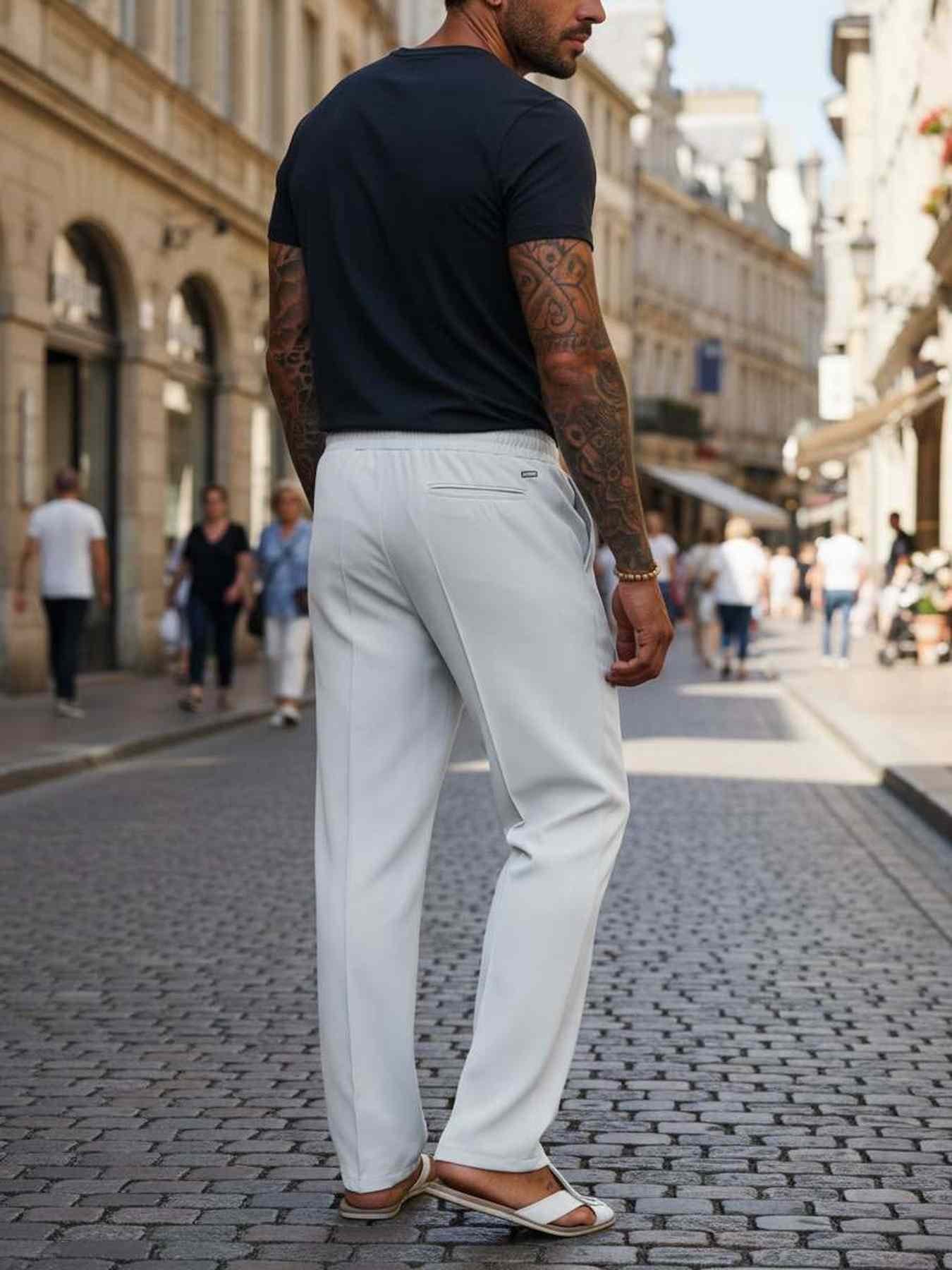 Men's Stretch Casual Pants - Wrinkle-Free & Comfortable