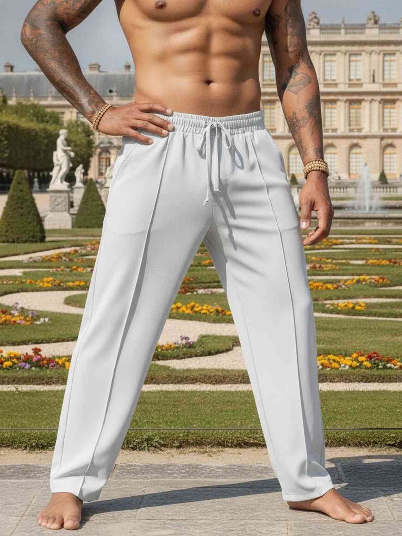 Comfortable Men's Casual Pants with Stretchy Fit