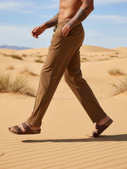 Stretch Fit Casual Pants for Men - Wrinkle-Free & Comfortable