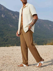 Men's Anti-Wrinkle Casual Pants with Stretchy Fit