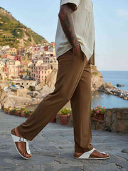 Men's Anti-Wrinkle Casual Pants, Stretchy Fit, Zero Tightness