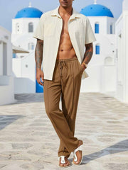 Slim Fit Anti-Wrinkle Men's Casual Pants