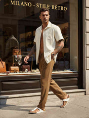 Men's Long-Sleeve Corduroy Pants for Comfortable Commutes