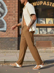 Men's Anti-Wrinkle Casual Pants for Comfort and Style