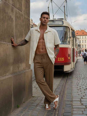 Men's Anti-Wrinkle Casual Pants for Comfortable Commutes