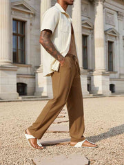 Men's Anti-Wrinkle Casual Pants - Stretchy & Comfortable Fit