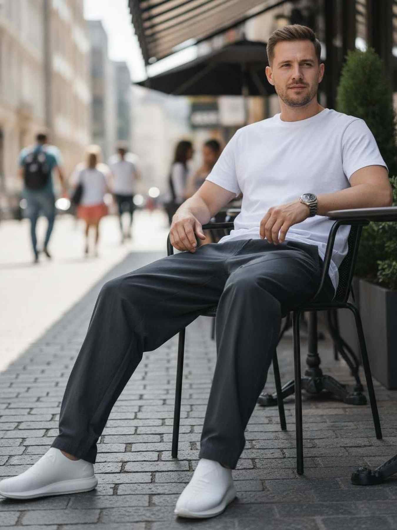 Men's Anti-Wrinkle Casual Pants for Comfort & Style