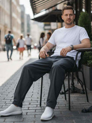 Men's Anti-Wrinkle Casual Pants for Comfort & Style