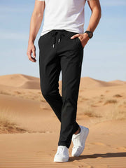 Men's Stretchy Casual Pants, Anti-Wrinkle & Comfortable