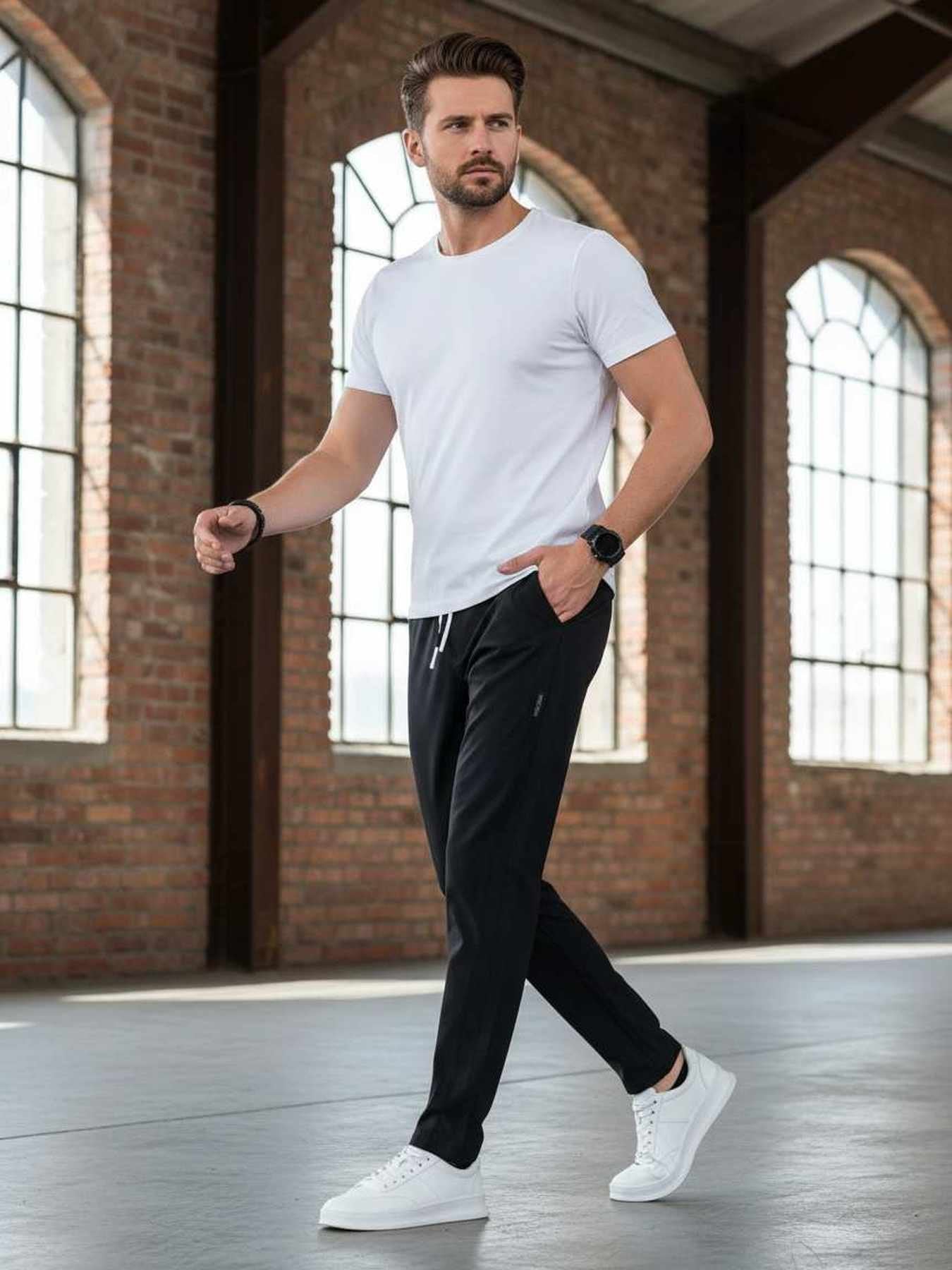 Men's Anti-Wrinkle Stretch Casual Pants