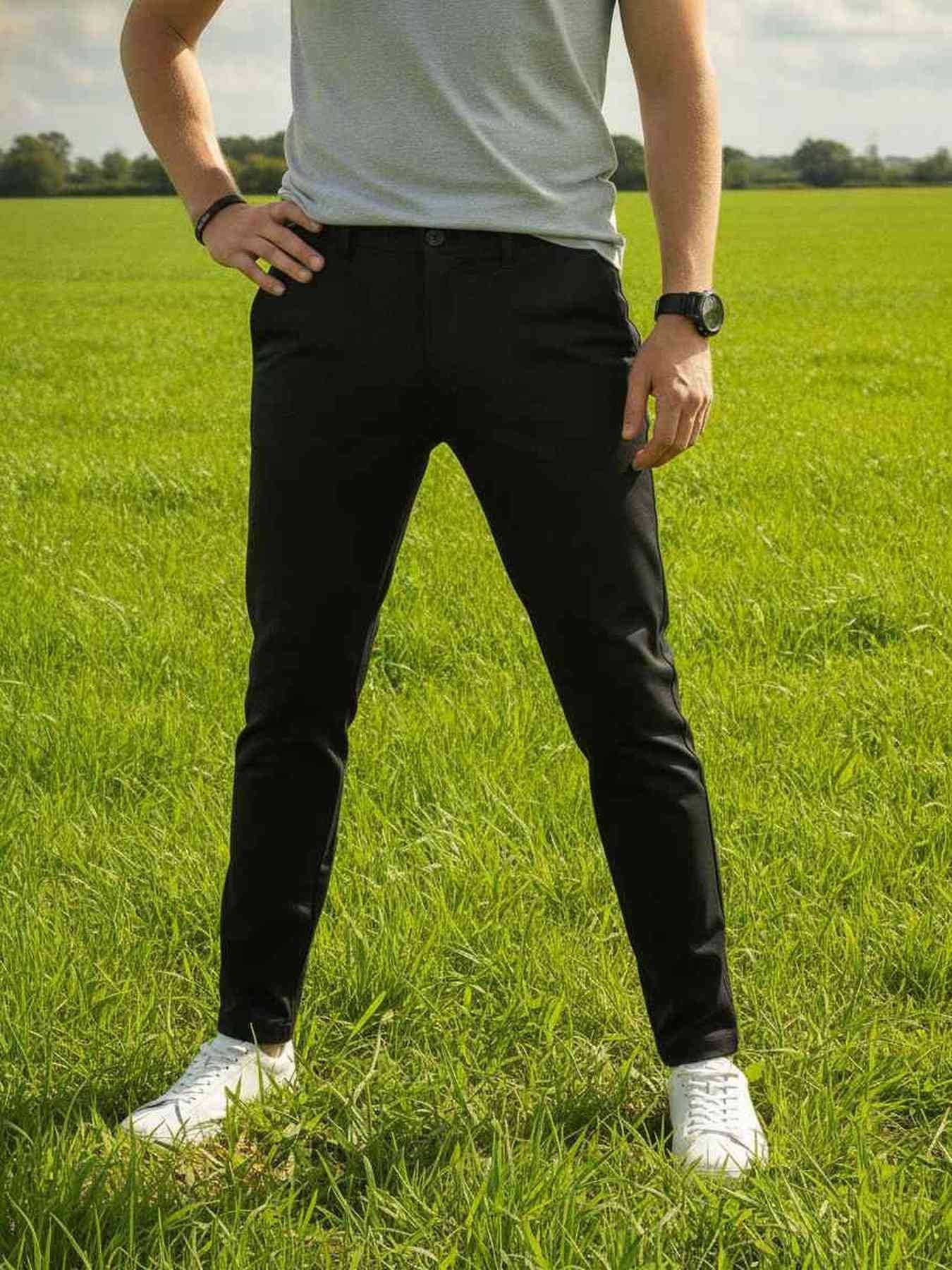 Men's Anti-Wrinkle Casual Pants for Comfortable Commutes
