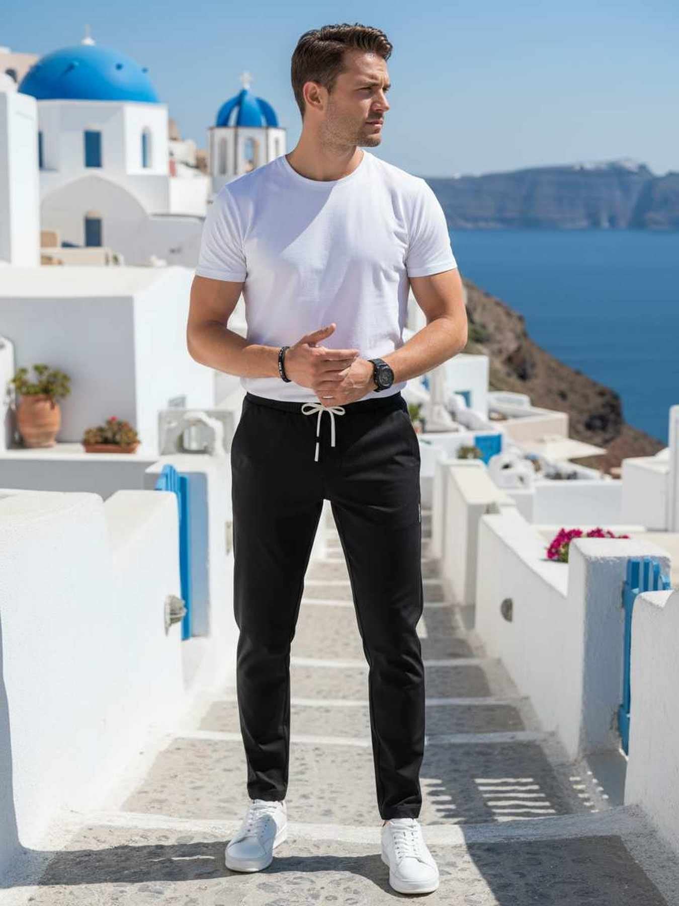 Men's Anti-Wrinkle Casual Pants for Comfort and Style