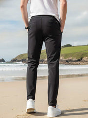 Stretchy Men's Casual Pants - Anti-Wrinkle & Comfortable Fit