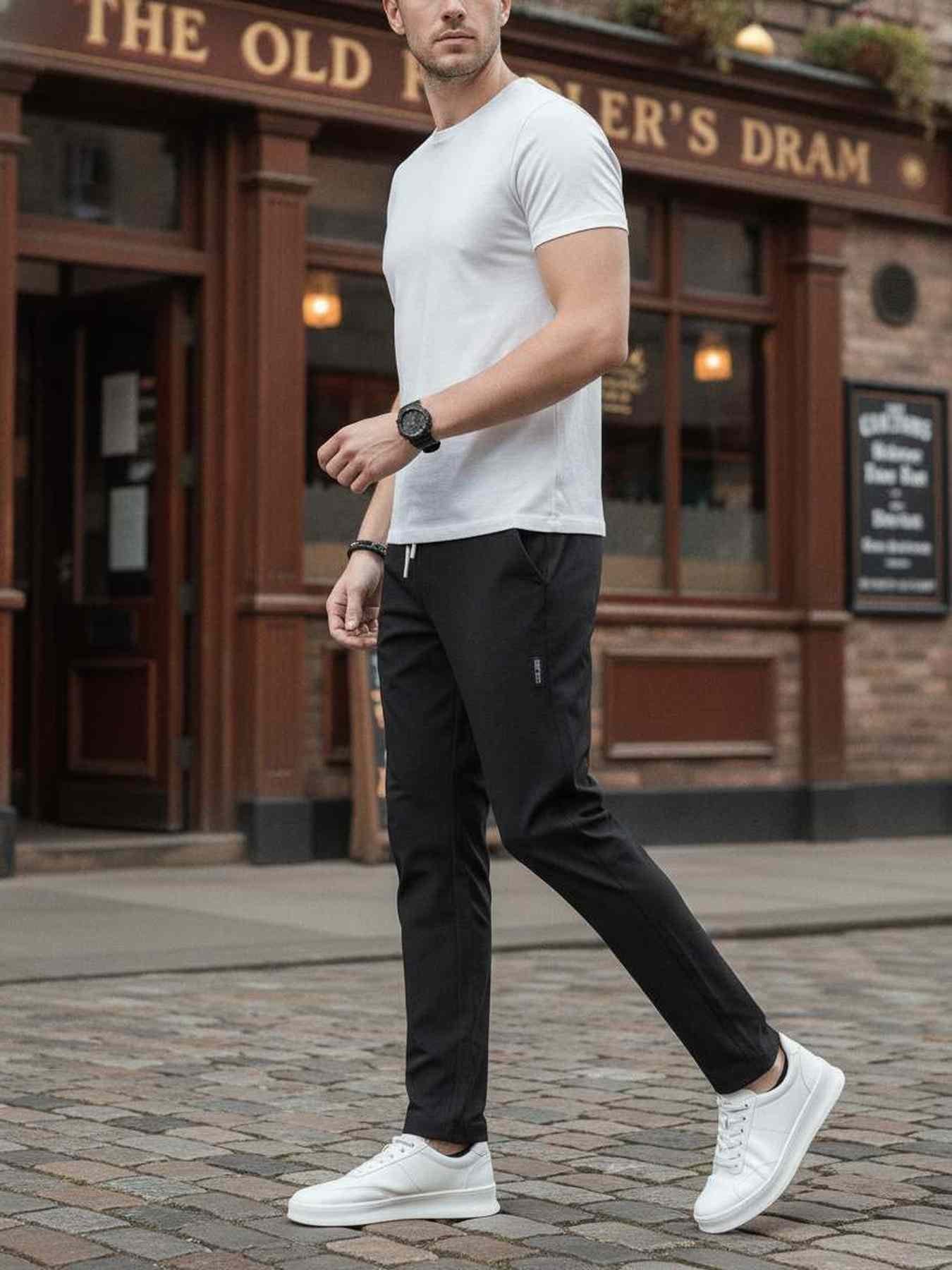 Men's Stretch Casual Pants, Anti-Wrinkle & Comfortable
