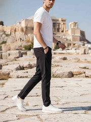 Men's Stretchy Casual Pants - Anti-Wrinkle & Comfortable Fit