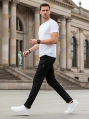 Men's Anti-Wrinkle Casual Pants - Stretchy Fit, Zero Tightness