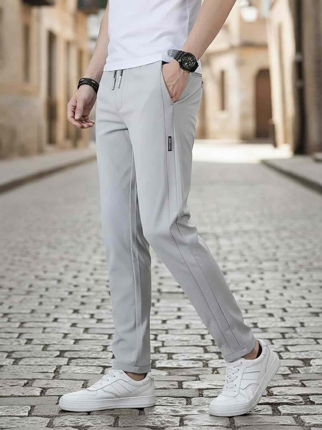 Men's Stretchy Casual Pants for Comfort & Style
