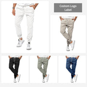 Loose Fit Casual Men's Trousers - Ankle Tied Outdoor Overalls