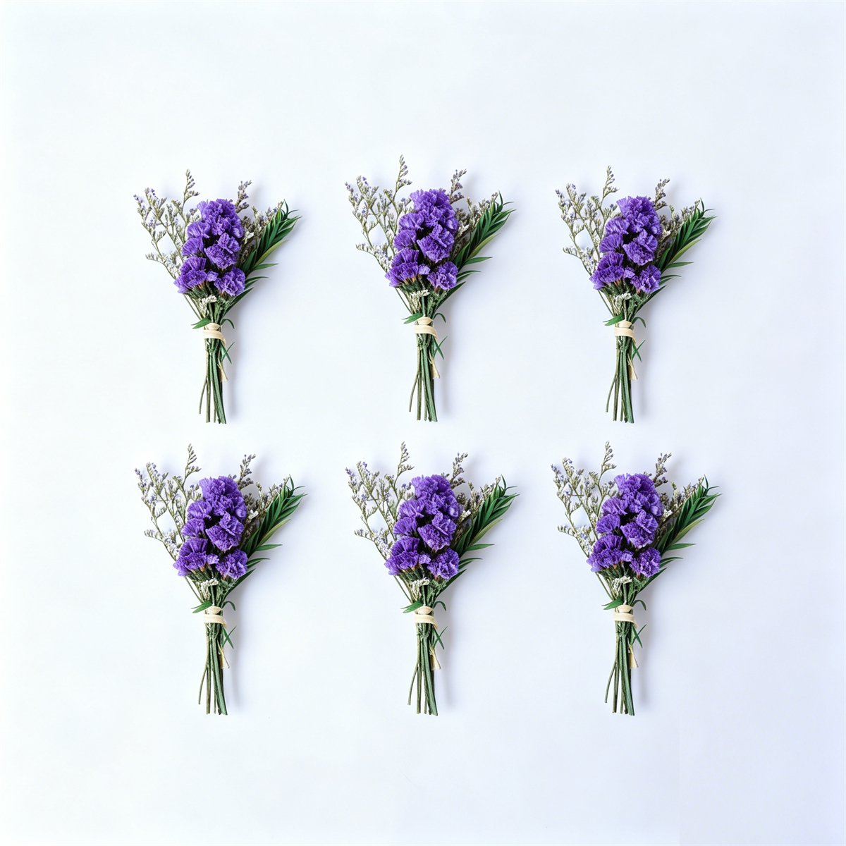 Purple Dried Flower Bouquets for Party Decor