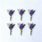 Purple Dried Flower Bouquets for Party Decor
