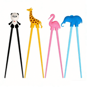 Colorful Animal Chopstick Set - 4-Pair Training Chopsticks for Kids & Adults