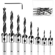 Complete Woodworking Countersink Bit Set - 10pc