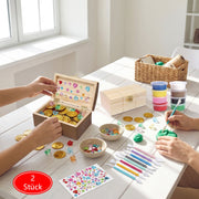 80-Piece Treasure Chest Craft Set For Kids & Adults—Creative Party Supplies Kit