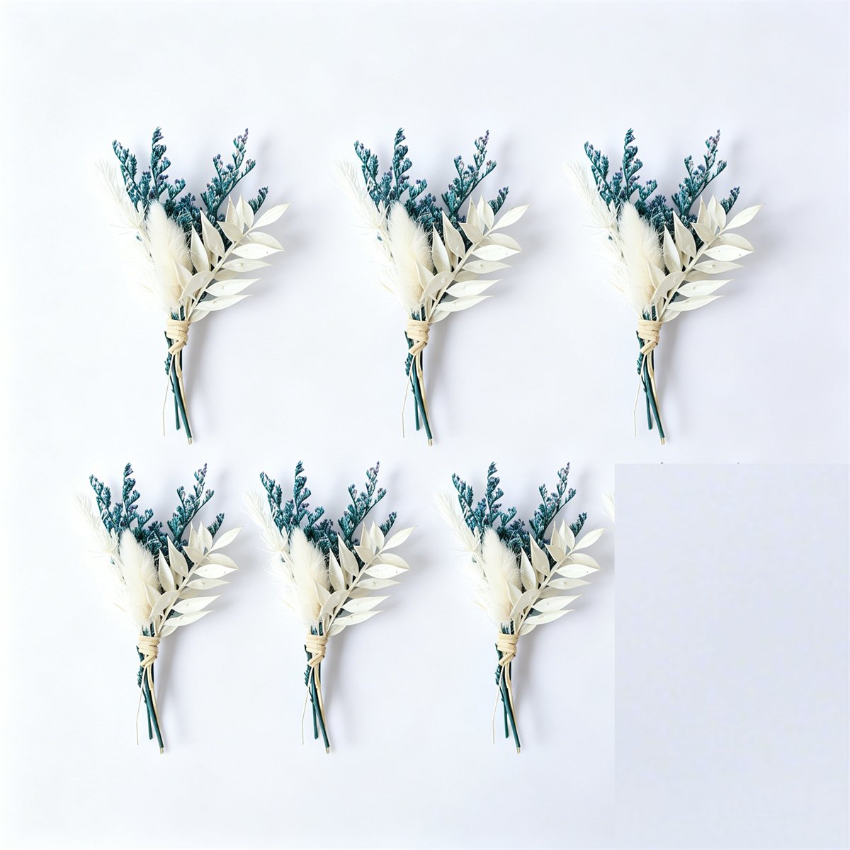 Mini Dried Flower Bouquets Set - Elegant Home Decor & Party Supplies