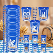 Oktoberfest Party Mug Set of 18 - Traditional Beer Festival Cups