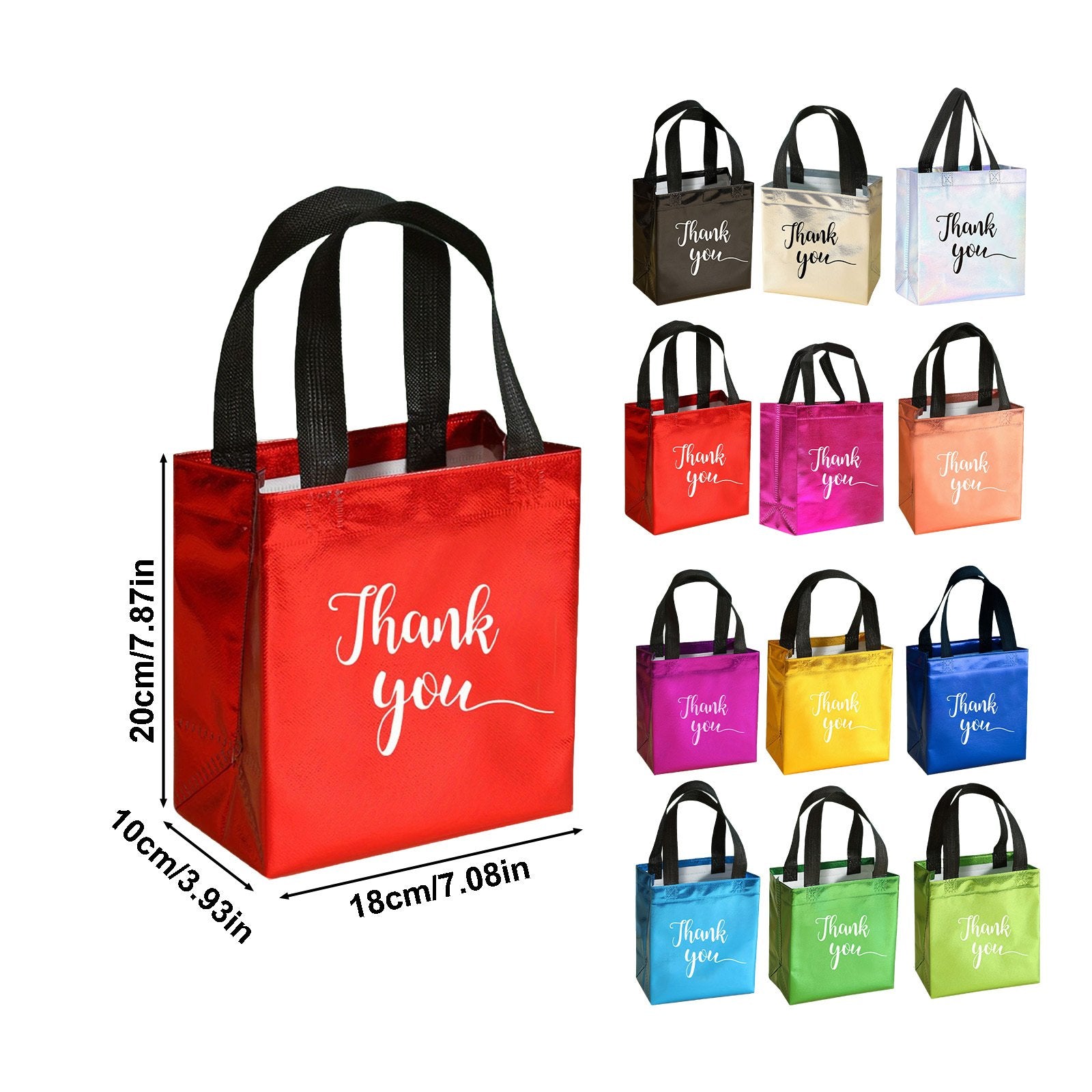 Thank You Gift Bags - 24-Pack Party Favor Bags for Events