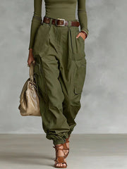 High-Waisted Wide Leg Workwear Pants for Women