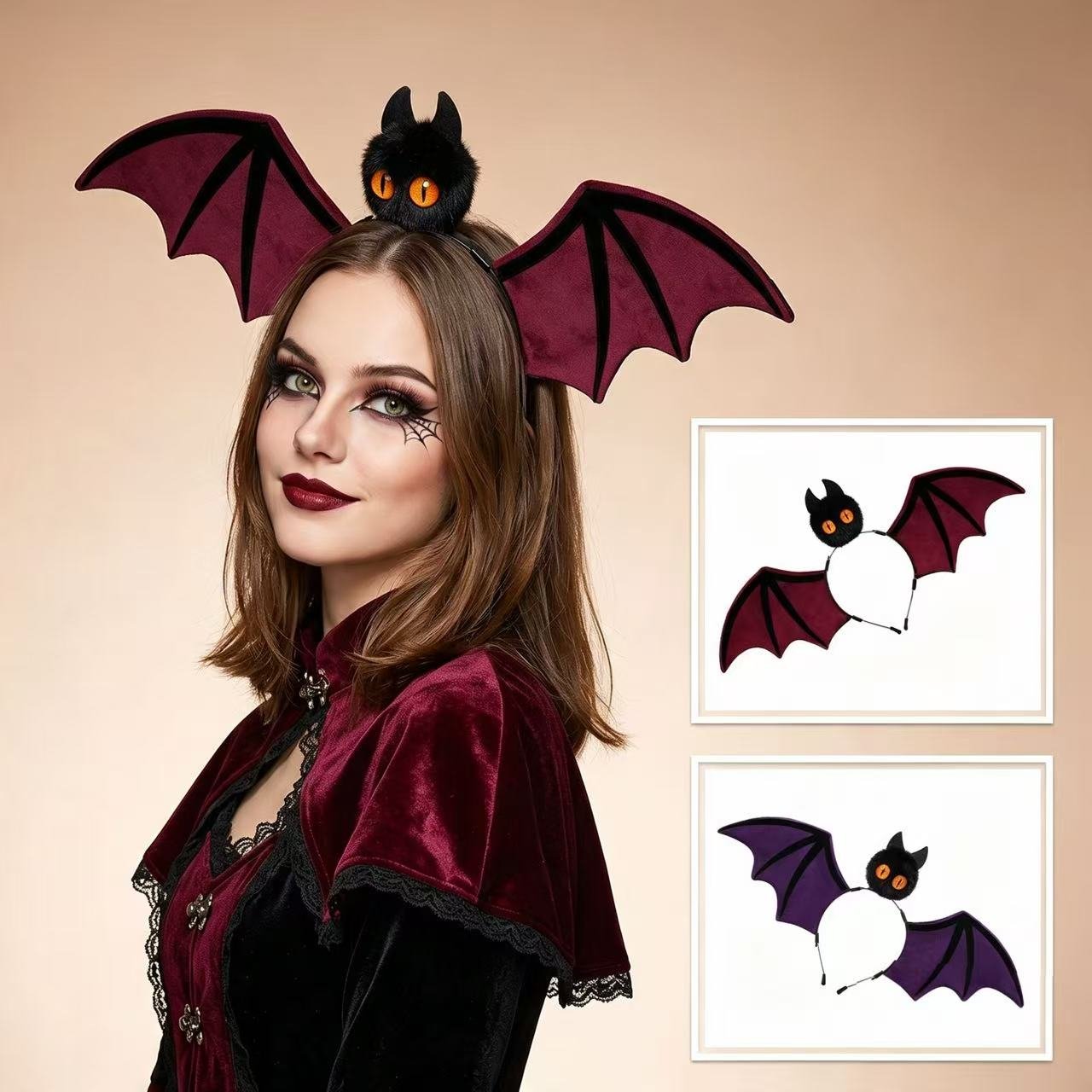 Spooky Bat Headband for Halloween