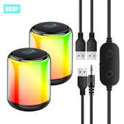 Wireless Stereo Speakers with Deep Bass