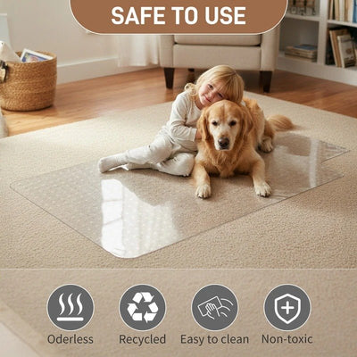Pet-Friendly PVC Floor Mat - Waterproof & Anti-Scratch Protection