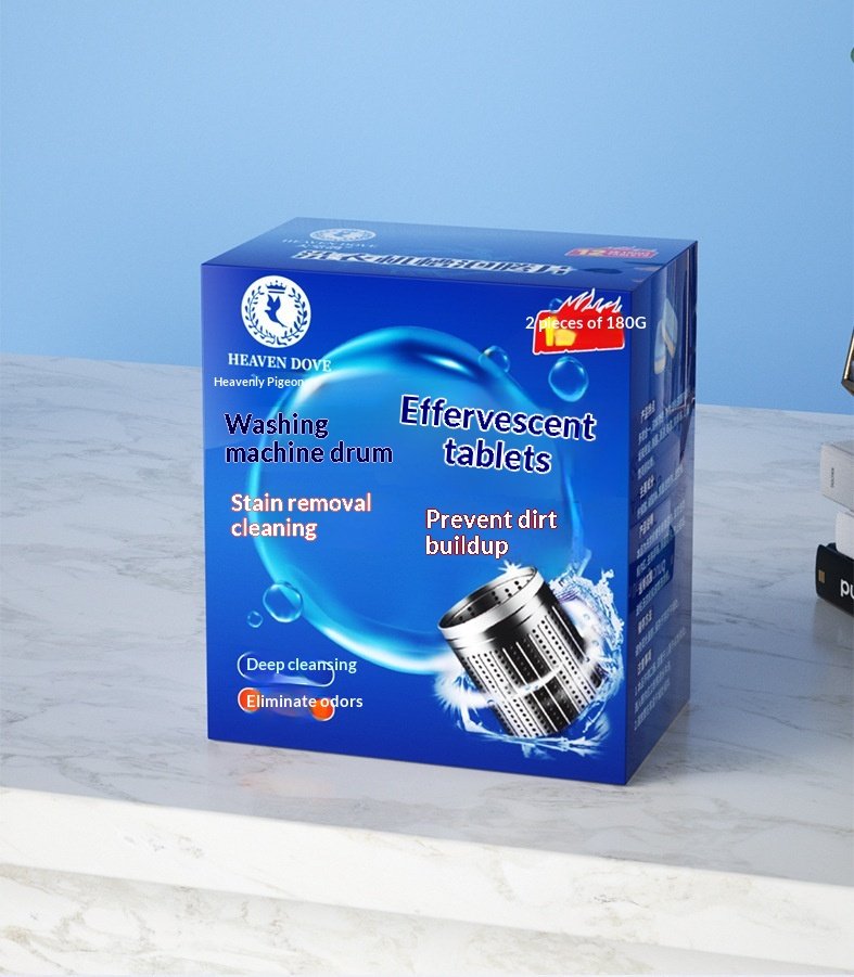 Effervescent Washing Machine Cleaning Tablets - Universal Stain Remover