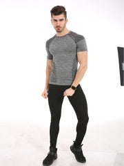 Summer Muscle-Enhancing Running T-Shirt for Men