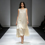 Beaded Boho Midi Dress for Women