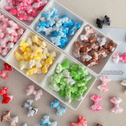 Pastel & Bright Two-Tone Bow Beads for Jewelry Making
