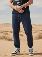 Men's Casual Pants with Anti-Wrinkle & Elastic Fabric